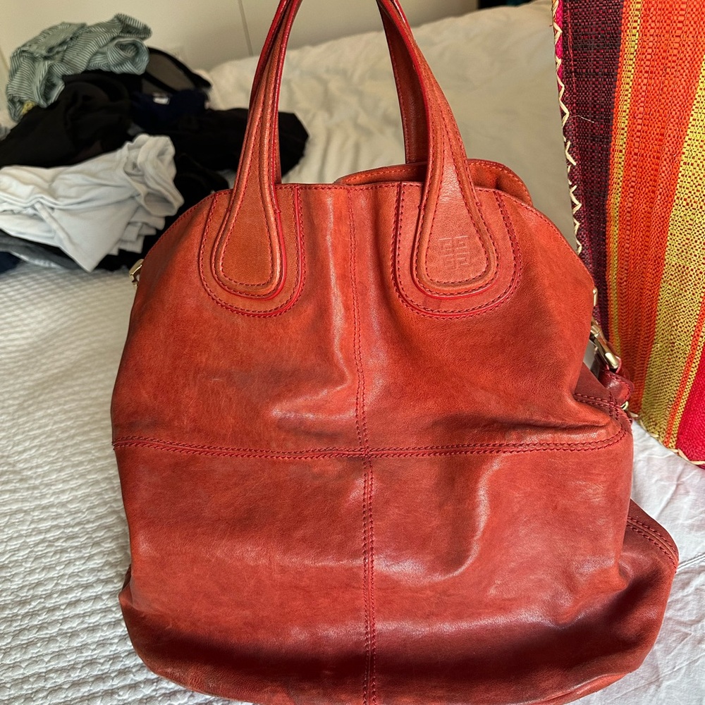 Givenchy Burnt Orange Leather Tote